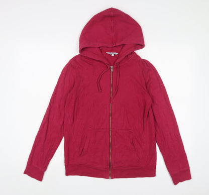 Womens UK Size 8 NEXT Pink Full Zip Hoodie