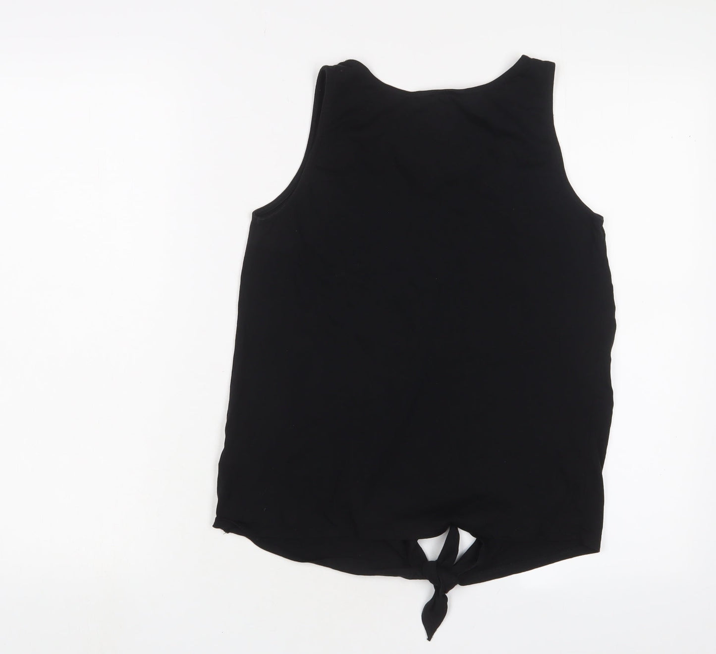 Womens UK Size 10 New Look Black Basic Tank