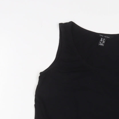 Womens UK Size 10 New Look Black Basic Tank