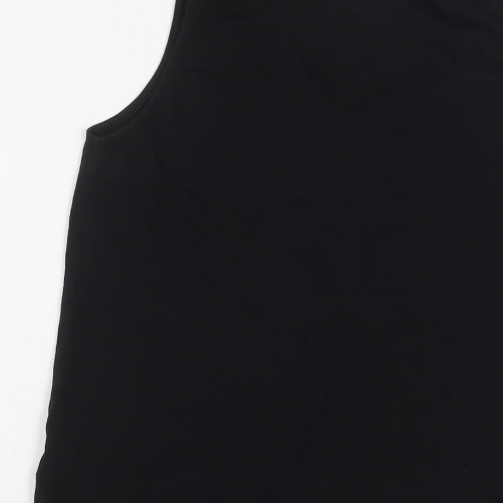 Womens UK Size 10 New Look Black Basic Tank