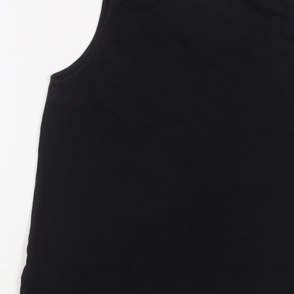 Womens UK Size 10 New Look Black Basic Tank