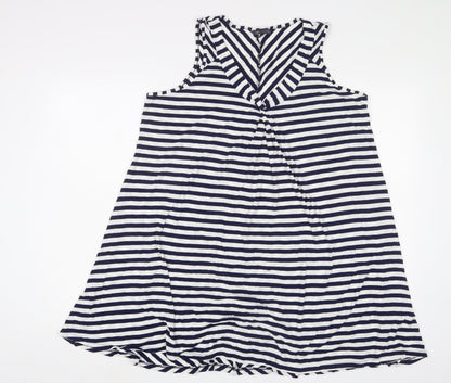 Womens UK Size 16 Marks and Spencer Blue Tunic Tank