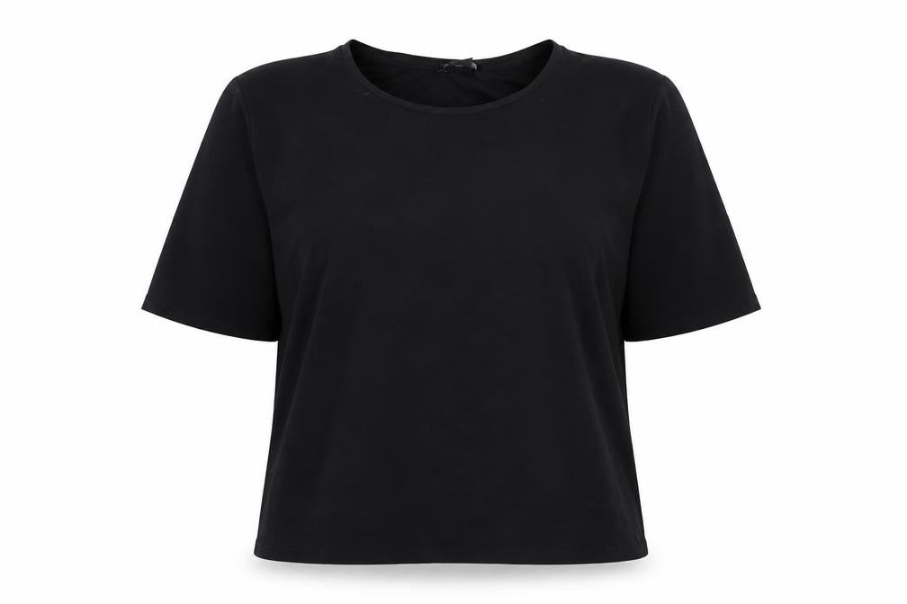 Womens UK Size M Monki Black Basic T-Shirt
