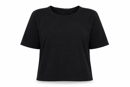 Womens UK Size M Monki Black Basic T-Shirt