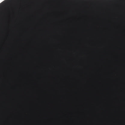 Womens UK Size M Monki Black Basic T-Shirt
