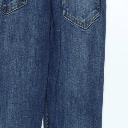 Womens UK Size 28 in H&M Regular Fit Straight Blue Jeans