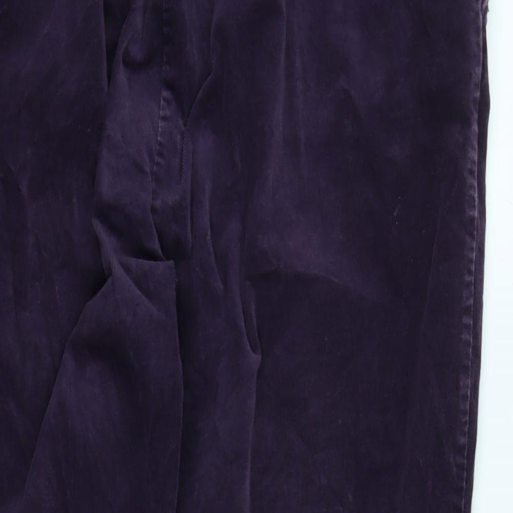 Womens UK Size 34 in Marks and Spencer Regular Fit  Purple Trousers