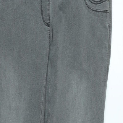 C&A Womens Grey Cotton Blend Jegging Jeans Size 32 in L29 in Regular