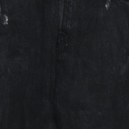 Berkshire Mens Black Cotton Blend Straight Jeans Size 38 in L26 in Regular Zip