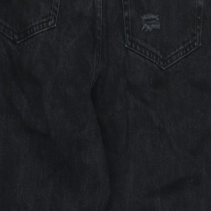 Berkshire Mens Black Cotton Blend Straight Jeans Size 38 in L26 in Regular Zip