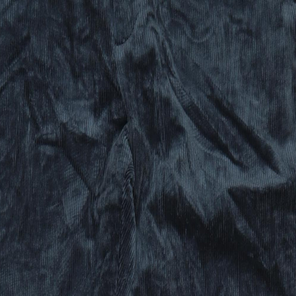 Marks and Spencer Mens Grey Cotton Blend Trousers Size 33 in L33 in Regular Zip