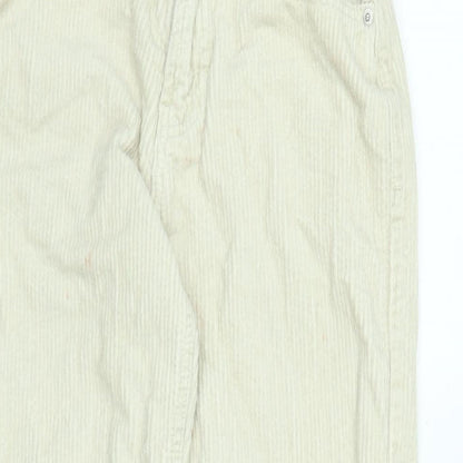 Dont thinkj twice Womens Beige Cotton Trousers Size 6 L26 in Regular Zip