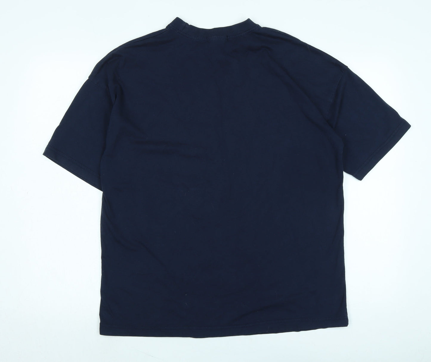 Womens UK Size 10 Missguided Blue Basic T-Shirt