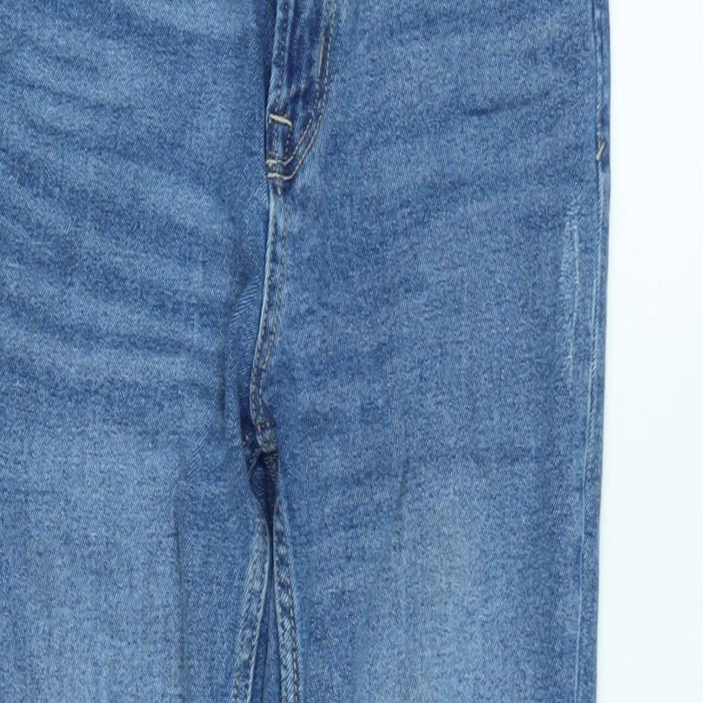 Womens UK Size 10 Stradivarius Regular Fit Straight Blue Jeans