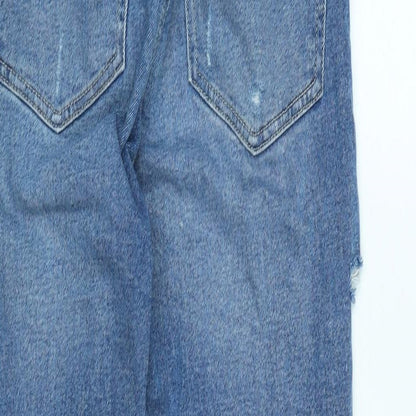Womens UK Size 10 Stradivarius Regular Fit Straight Blue Jeans
