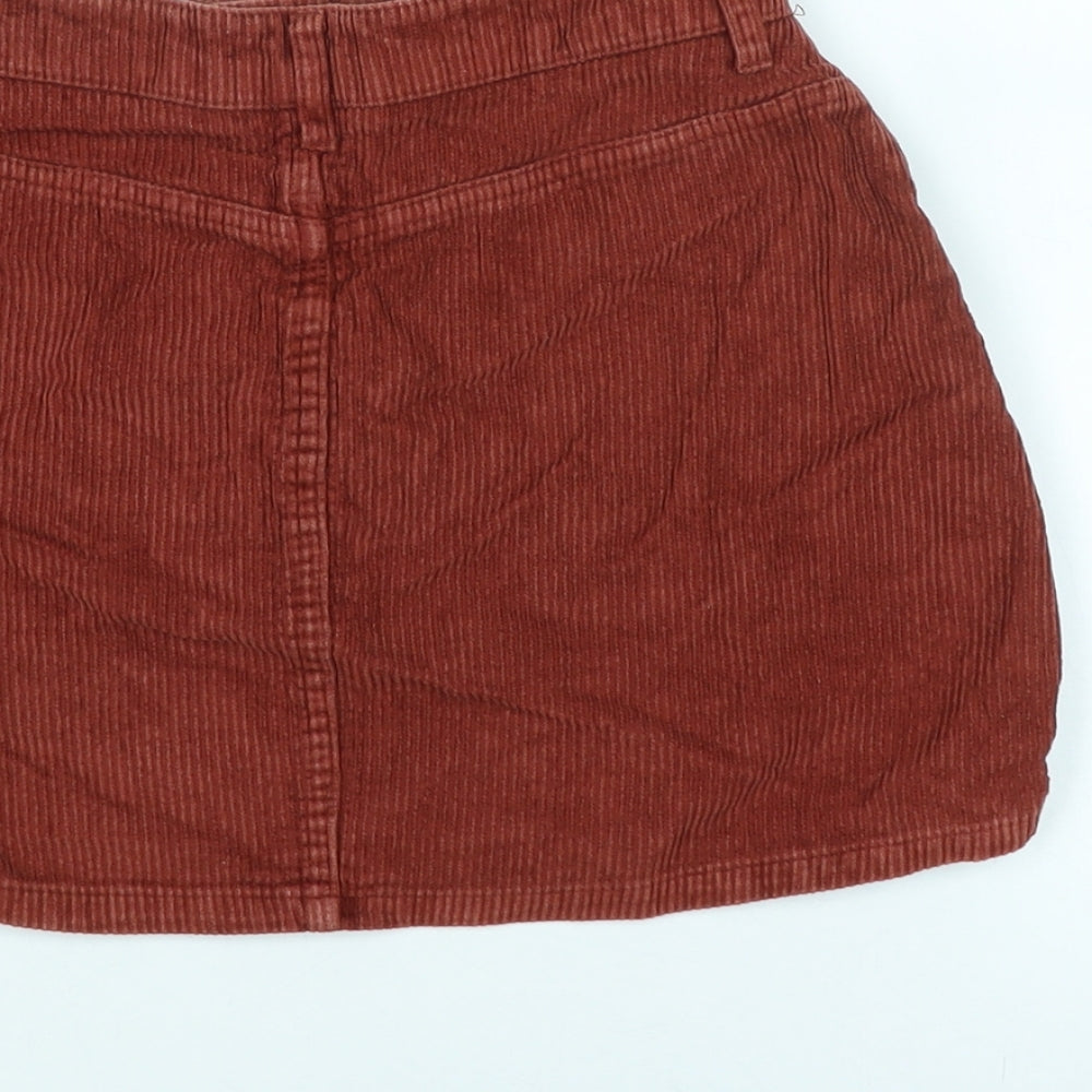 Womens UK Size 6 Topshop A-Line Corduroy Skirt
