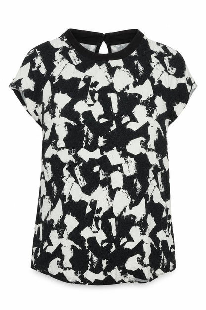 H&M Womens Black Cotton Basic T-Shirt Size M Collared
