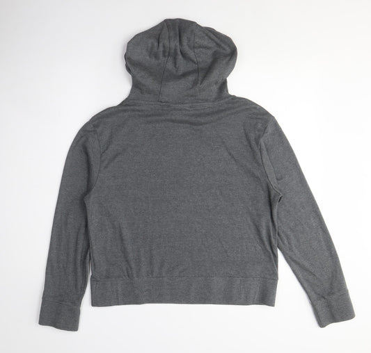 Womens UK Size L LA Gear Grey Pullover Hoodie