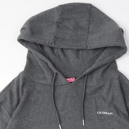Womens UK Size L LA Gear Grey Pullover Hoodie