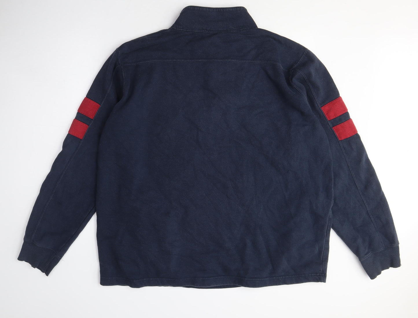 Mens UK Size XL Champion Blue Henley Sweatshirt