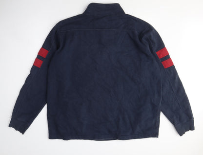 Mens UK Size XL Champion Blue Henley Sweatshirt