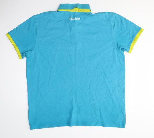 Lyle & Scott Men's Blue Polo Size M Short Sleeve