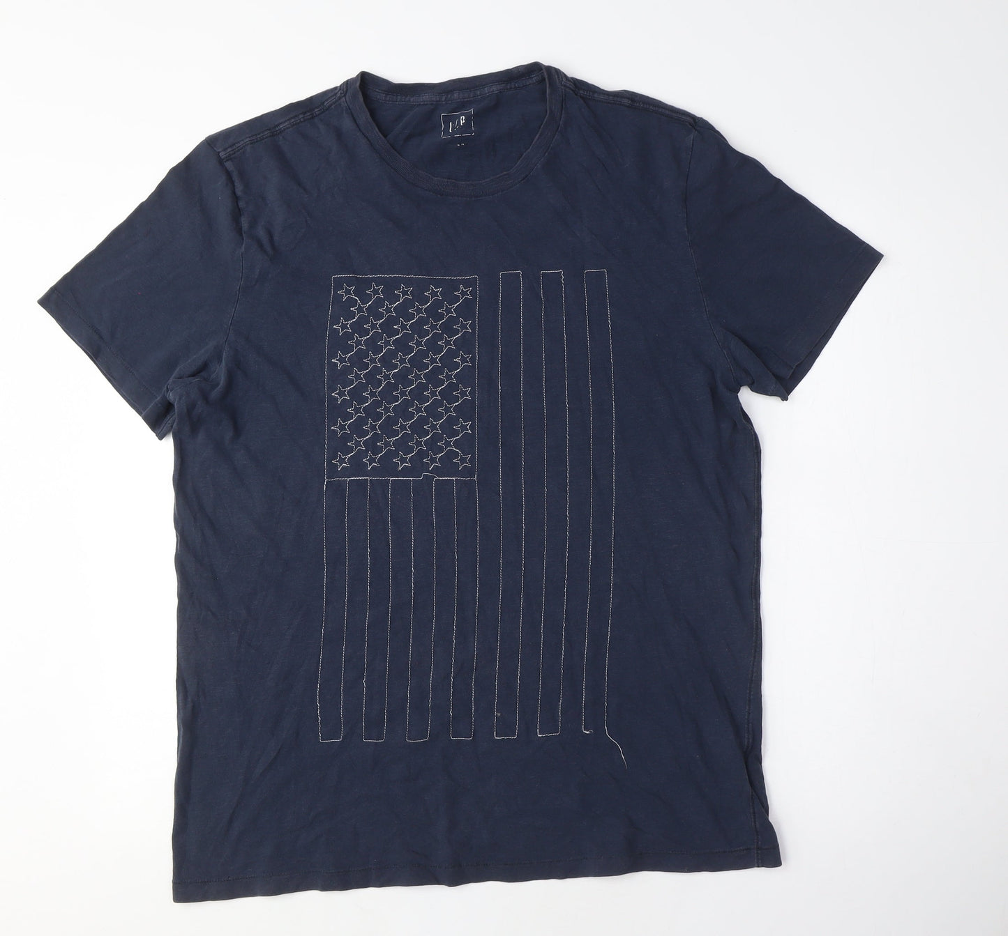 Mens UK Size M Gap Blue  T-Shirt