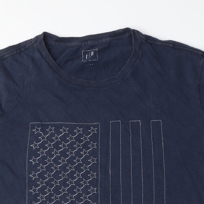 Mens UK Size M Gap Blue  T-Shirt