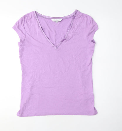 Womens UK Size M L.K. Bennett Purple Basic T-Shirt