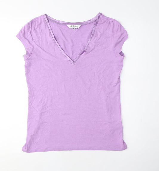 Womens UK Size M L.K. Bennett Purple Basic T-Shirt