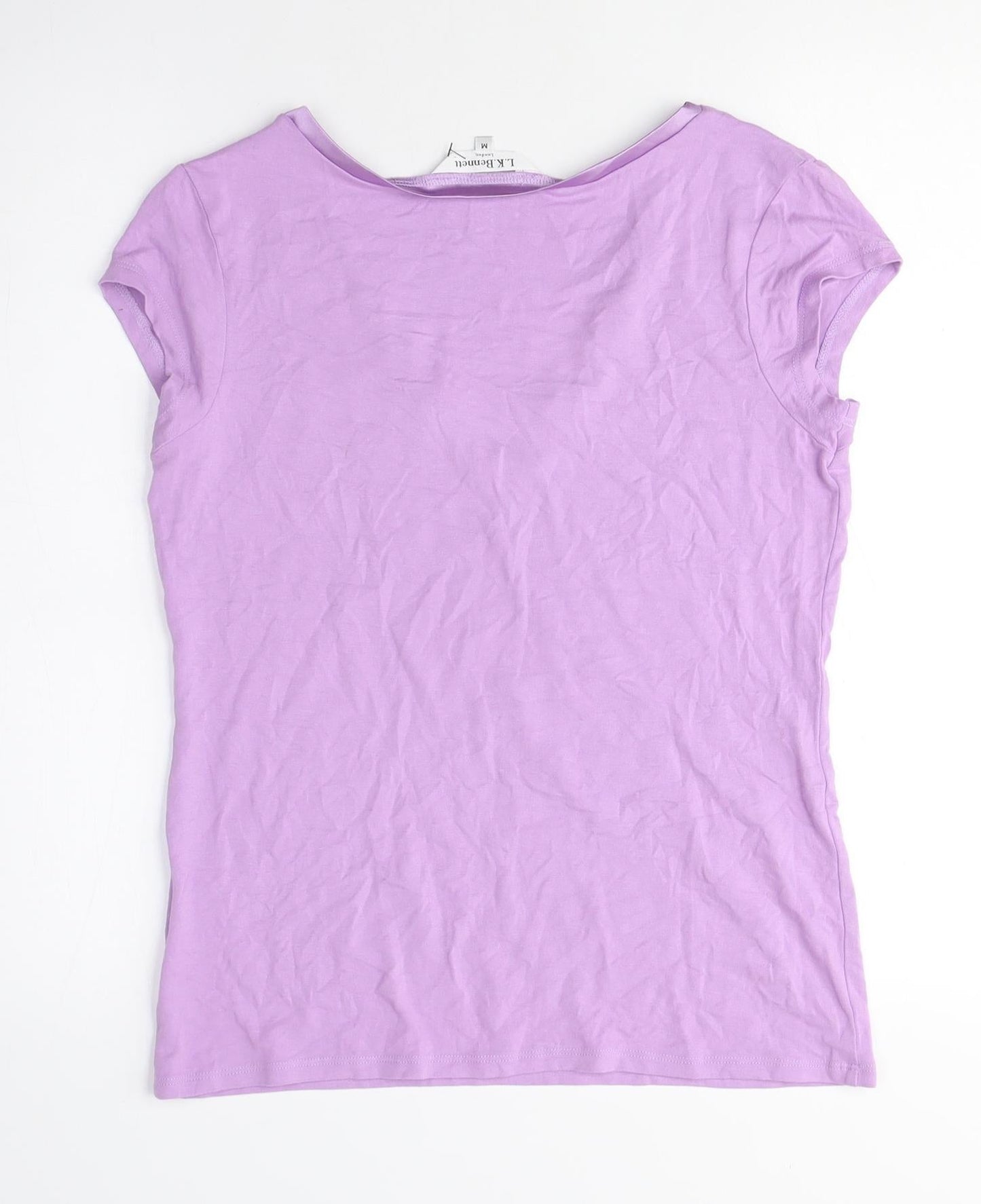 Womens UK Size M L.K. Bennett Purple Basic T-Shirt