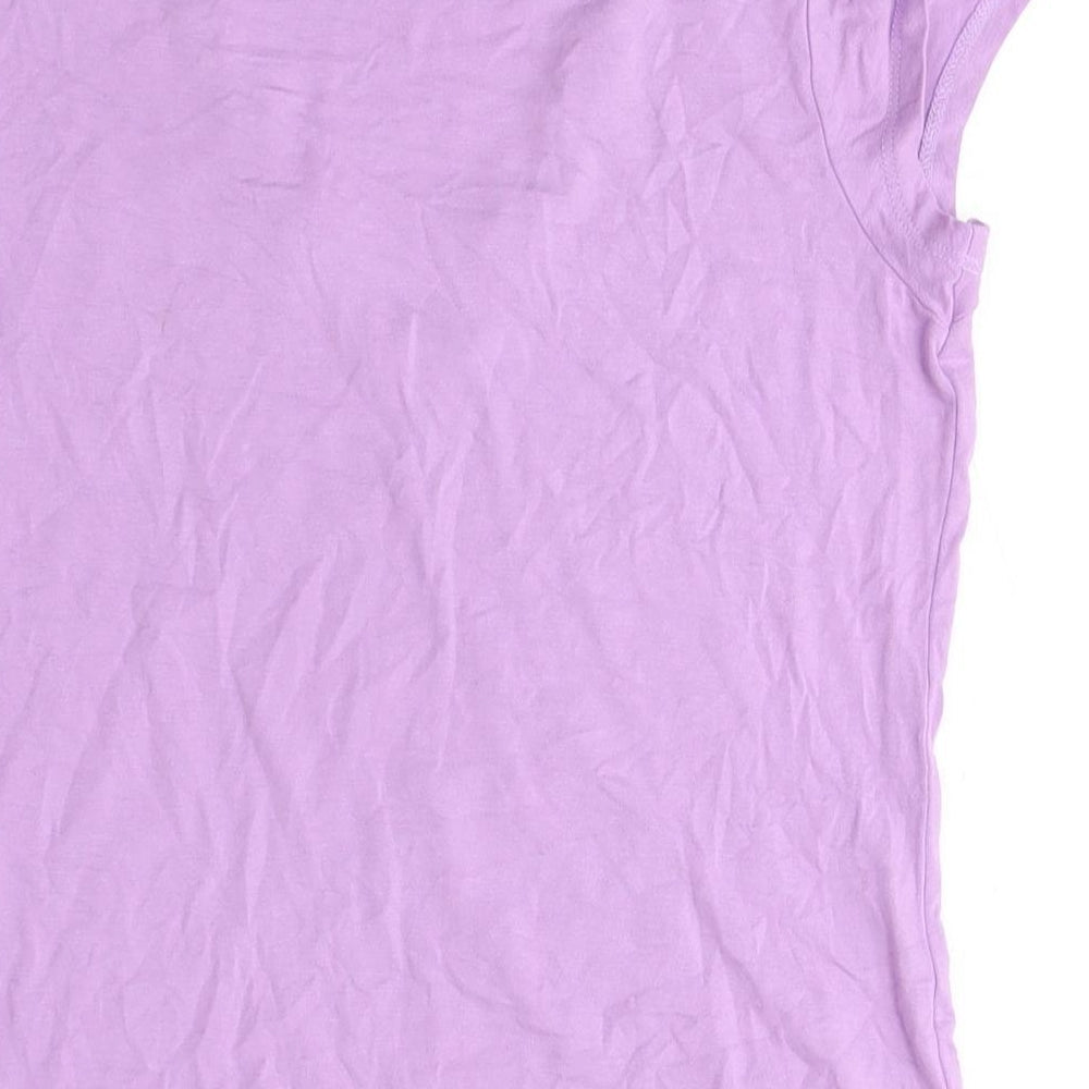 Womens UK Size M L.K. Bennett Purple Basic T-Shirt
