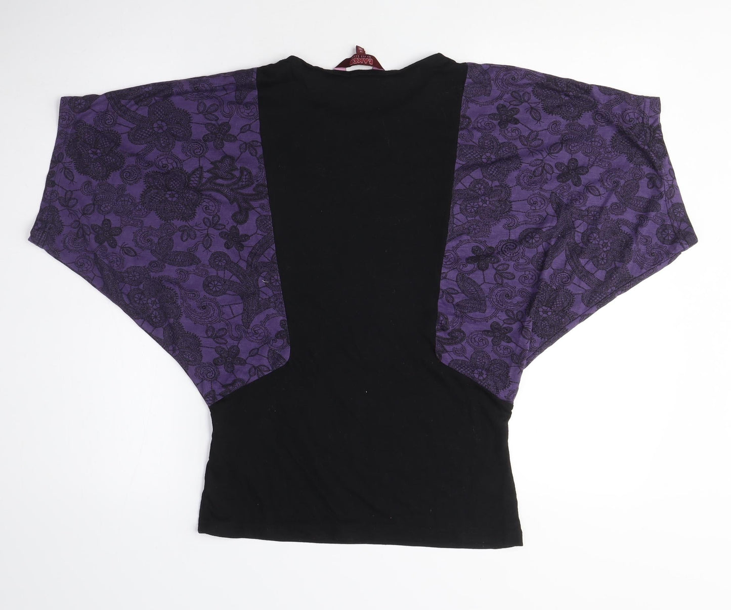 Baker by Ted Baker Girls Kimono Style T-Shirt, Black Purple, 14 Years