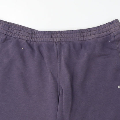 Adidas Men's Purple Sweat Shorts - Medium