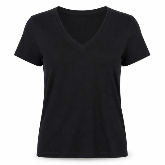 Womens UK Size 6 Marks and Spencer Black Basic T-Shirt