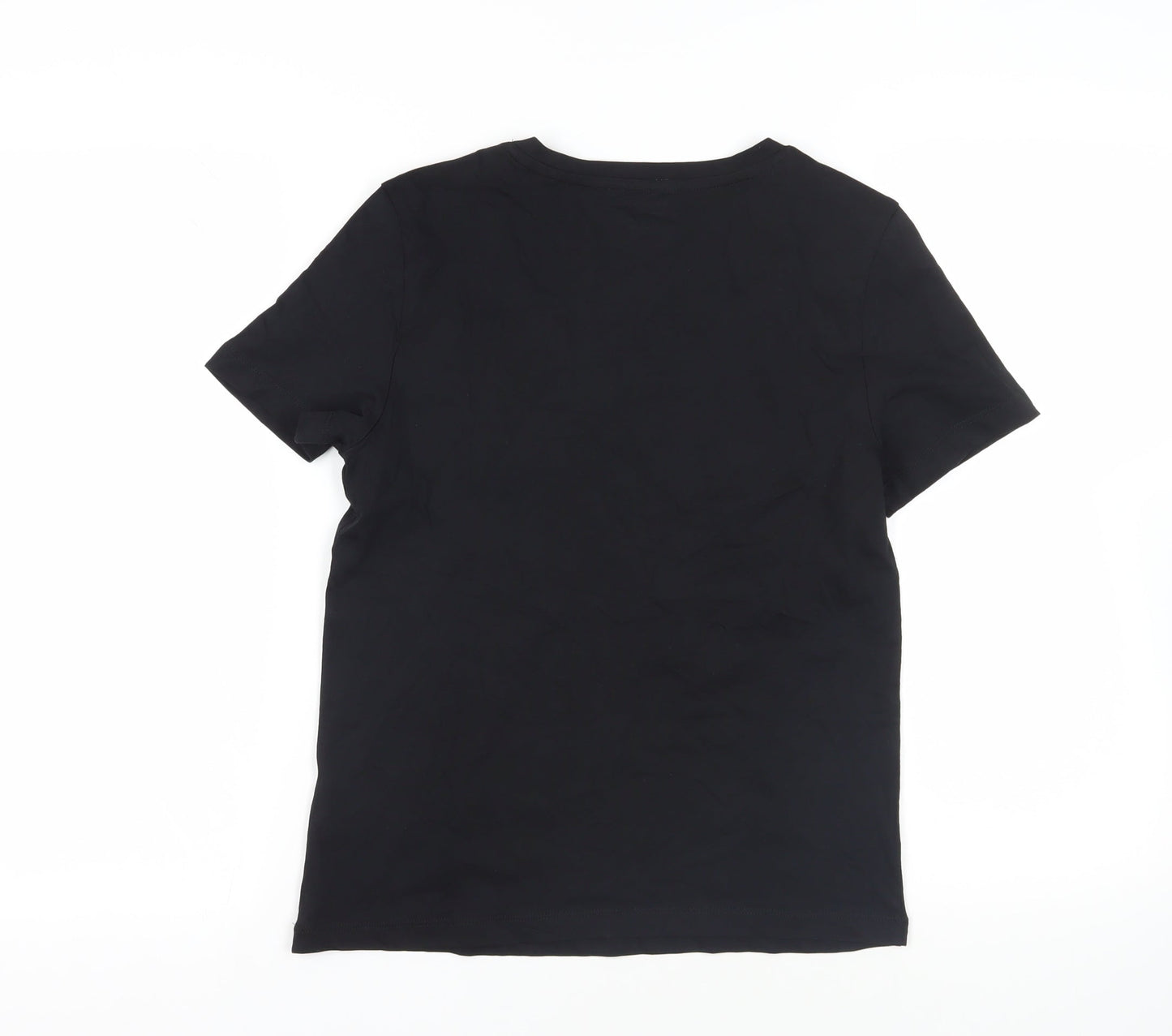 Womens UK Size 6 Marks and Spencer Black Basic T-Shirt