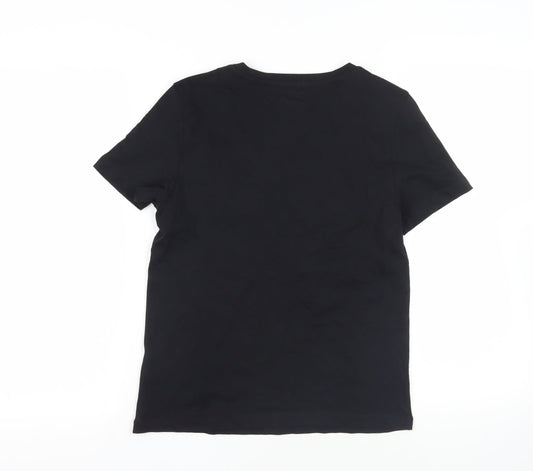Womens UK Size 6 Marks and Spencer Black Basic T-Shirt