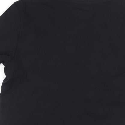Womens UK Size 6 Marks and Spencer Black Basic T-Shirt