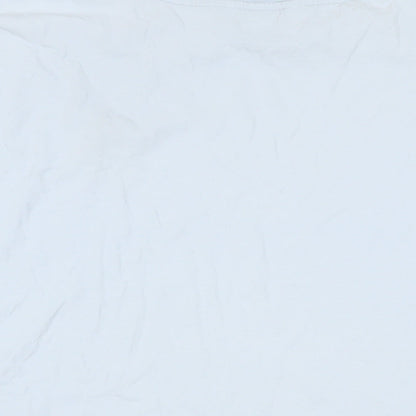 Womens UK Size L Monki Blue Basic T-Shirt