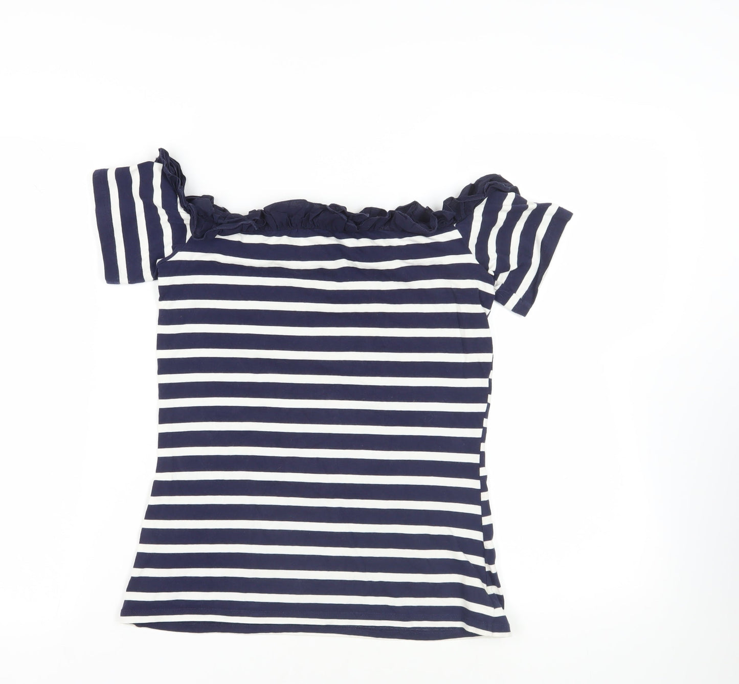 Womens UK Size 8 Dorothy Perkins Blue Basic T-Shirt