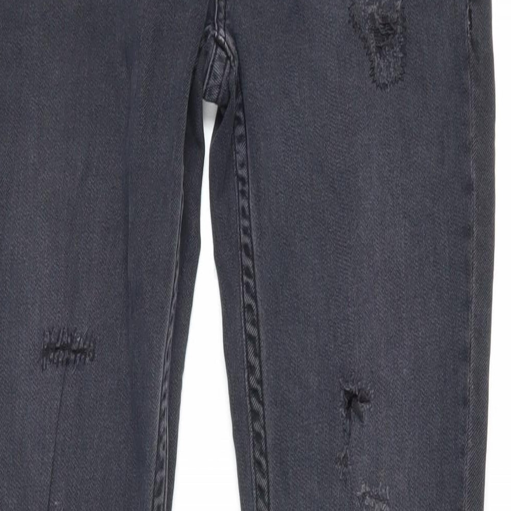 Womens UK Size 28 in H&M Regular Fit Skinny Grey Jeans