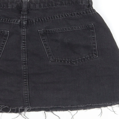 Womens UK Size 6 H&M Mini Denim Skirt