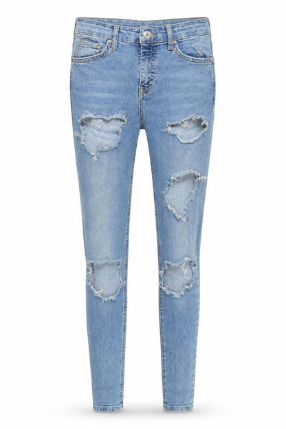 Womens UK Size 26 in Topshop Regular Fit Skinny Blue Jeans