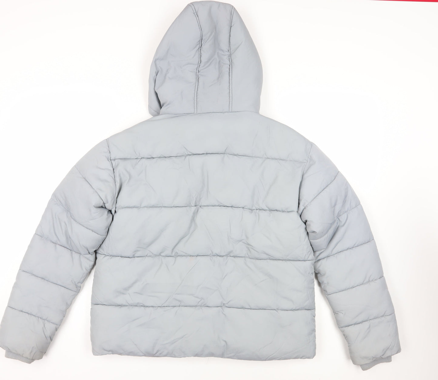 Womens UK Size 8 PRETTYLITTLETHING Grey Puffer Jacket