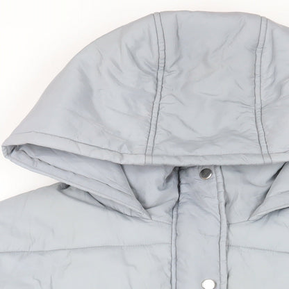 Womens UK Size 8 PRETTYLITTLETHING Grey Puffer Jacket