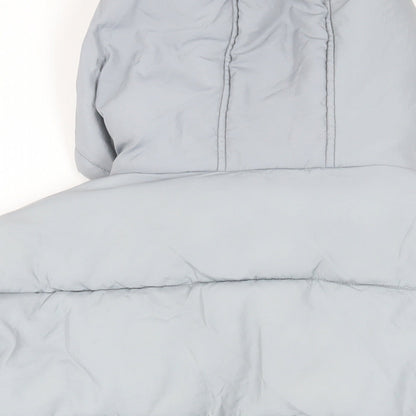 Womens UK Size 8 PRETTYLITTLETHING Grey Puffer Jacket