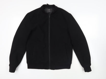 Mens UK Size S Marks and Spencer Black Bomber Jacket