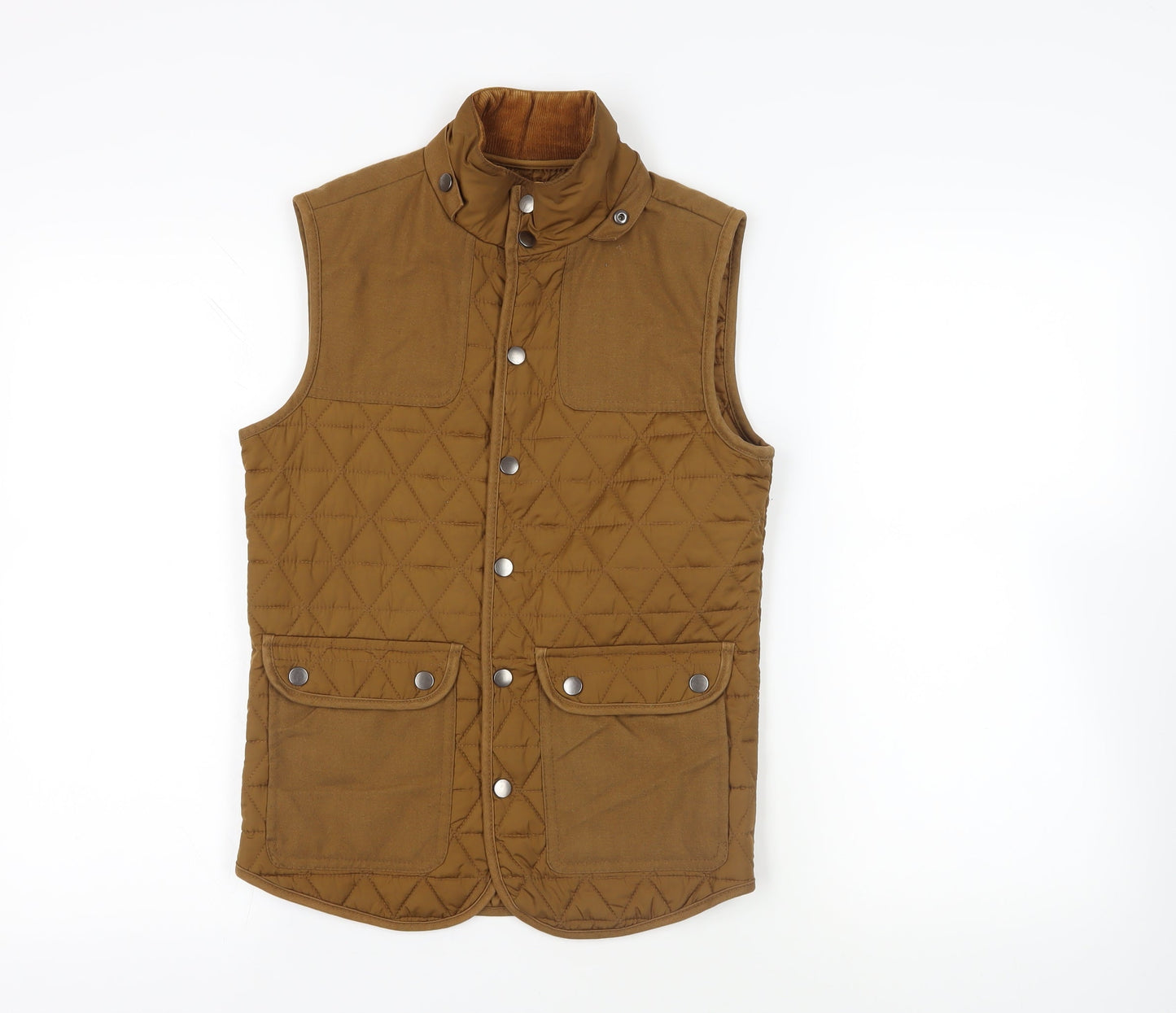 Mens UK Size XS River Island Brown Gilet