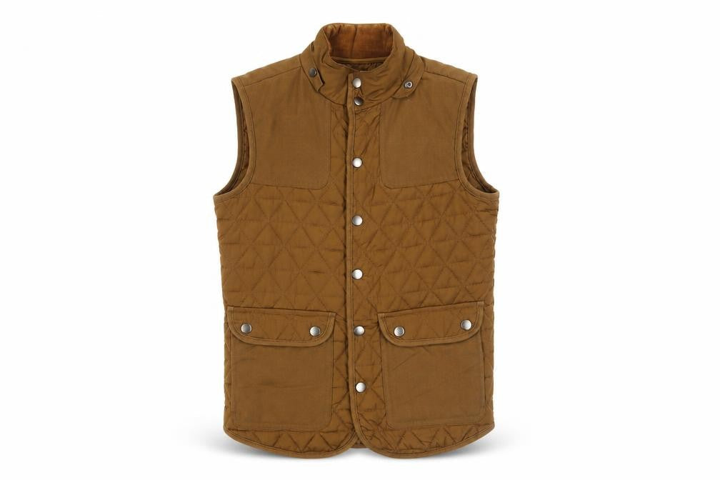 Mens UK Size XS River Island Brown Gilet