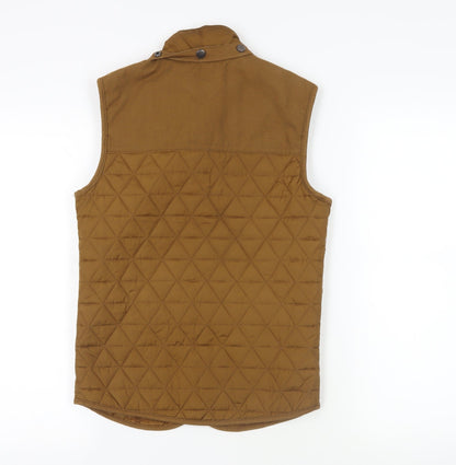 Mens UK Size XS River Island Brown Gilet
